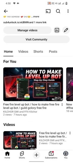 Free fire level up bot / how to make free fire level up bot / guild golory free fire#freefire #level