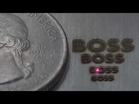 Boss FM-20 Fiber Laser Engraving