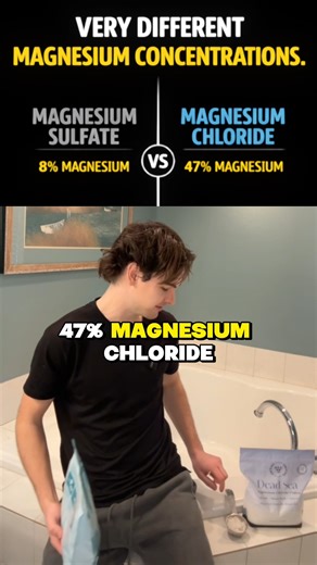 Is there really a difference between Epsom salt and Dead Sea flakes? Most people assume salt is salt. But these are not the same thing and your body knows it. First, they aren’t even the same compound. Epsom salt is magnesium sulfate. Our flakes are magnesium chloride harvested from the Dead Sea. That matters because your body interacts with those two very differently. If magnesium doesn’t absorb, it doesn’t matter how cheap or popular it is. It’s not actually doing anything. Magnesium chloride 
