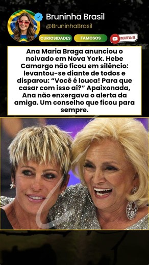 Hebe Camargo se levanta e dá conselho duro a Ana Maria Braga: “Você é louca!”