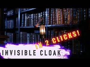 Invisible Cloak Tutorial | Simple 2-click Green Screen Effect