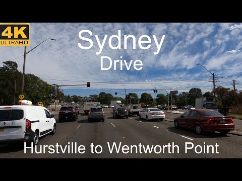 Driving Hurstville to Wentworth Point | Sydney Australia | 4K UHD
