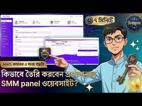কীভাবে সম্পূর্ণ বিনামূল্যে একটি smm panel website বানাবেন,how to make a smm panel website of free.