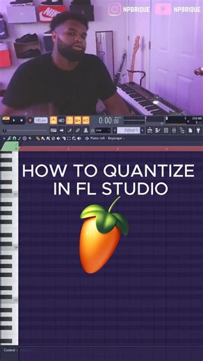 Npbrique on Instagram: "How to Quantize in fl studio #beats #flstudio #fyp #producer #reels #music #flstudio20"