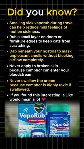 Vicks VapoRub Tricks Beyond Its Usual Use