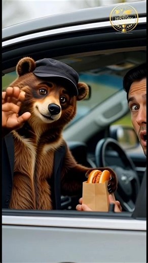 Animal delivery fastfood 😯 #fastfood #animal #delivery #shortsvideo #entertainment #ytshorts #funny