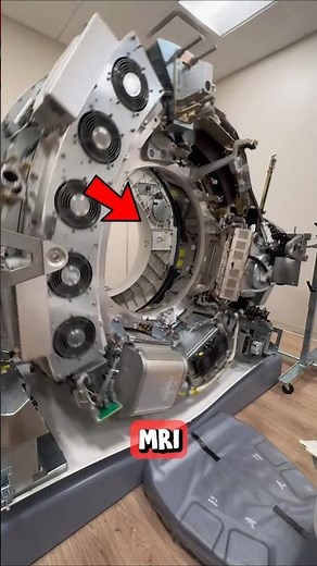🚨🚨How MRI Machine Looks Without Cover? 🥶🥶😱😱 #tech #new #technology #shorts #trending #youtubeshorts