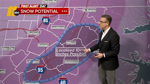 Forecast: Snow, extreme cold & gusty winds expected in the Triangle