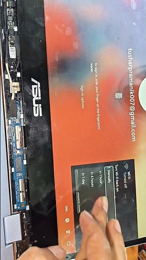 Asus laptop New display or tachscreen Fitting done #short #fixing #displaybypass #fixitnow #tachwork