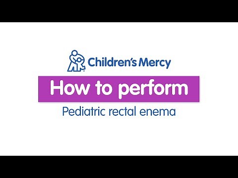How to Perform a Pediatric Rectal Enema