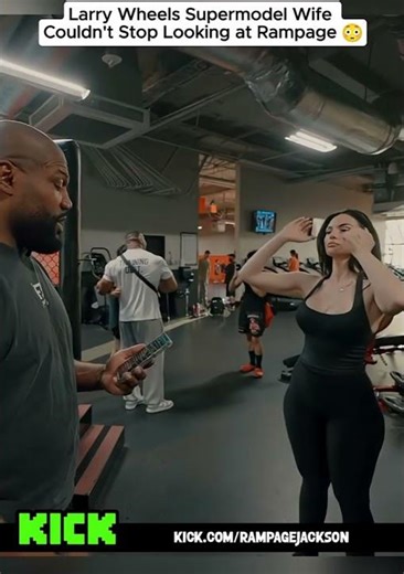 Larry's Wife Couldn't Stop Looking at Rampage 😳#rampagejackson #rampage #larrywheels #ufc #shorts