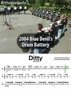 The Concord Blue Devils “Ditty” with Sheet Music