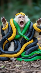 16K views · 110 reactions | Intense Monkey vs Snake Battle Caught on Camera in the Wild #MonkeyVsSnake #WildlifeEncounters #NatureIsWild #AnimalShowdown #SurvivalOfTheFittest #WildlifePhotography #JungleLife #AnimalPlanet #ViralNature #NatureLovers | Robert Hawthorn | Facebook