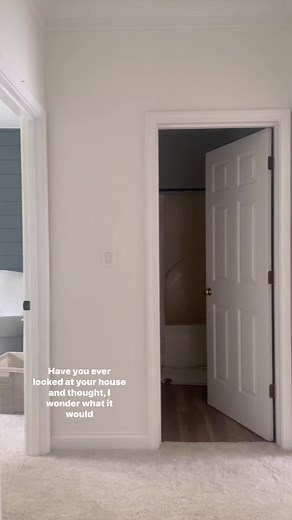 1.4M views · 23K reactions | Follow along for budget friendly DIYs like this!! Would you paint your doors?  Wall color is Chantilly Lace and the doors are Chelsea Gray by @benjaminmoore! I am loving how Chantilly Lace looks in our home! It's a beautiful white paint that doesn't pull yellow - a problem I've had with other colors in the past. Decor and supplies are linked on my LTK and my Amazon Storefront! | Liz Pacini | Facebook