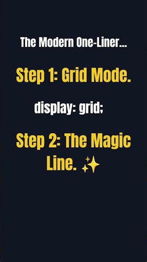 The ONLY CSS One-Liner You Need! 🪄 #shorts #css