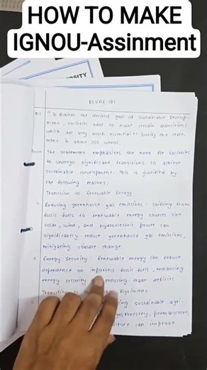how to make IGNOU assignment #ignouassignment #ignou