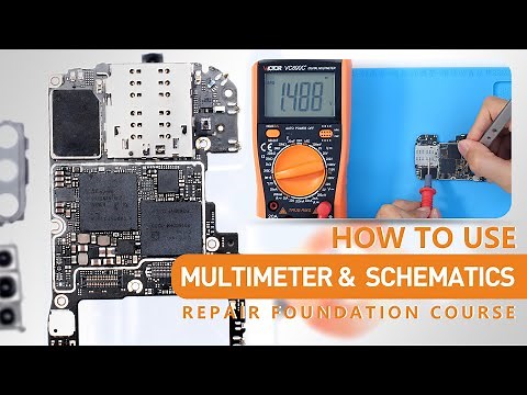 How To Use Multi-meter and How To Find Faulty in Schematics - Logic Board Repair Foundation Course