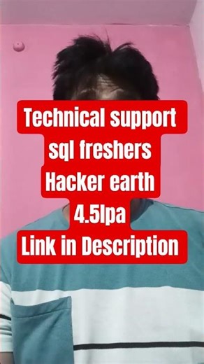 #Sql Fresher Jobs 2025 | Technical Support Associate | Any Graduate Can Apply