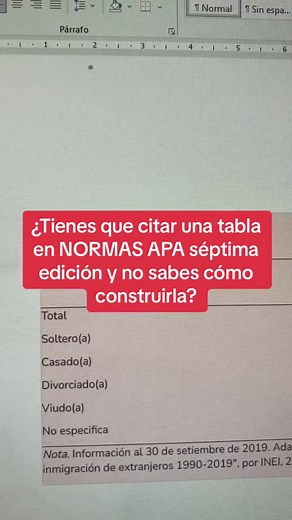 ¿No sabes cómo construir una tabla en NORMAS APA séptima edición? 😱✅👉Pregunta por nuestros servicios de tesis: https://bit.ly/37174IT✅👉Inscríbete en el mejor programa de tesis de Latinoamérica MI TESIS DE DE ÉXITO : https://bit.ly/3Vgp71G✅👉Libro 7 secretos para hacer una tesis de éxito: https://a.co/d/8plCgww✅👉Curso online APA para una tesis de éxito: https://bit.ly/3EtLidZ✅👉Cómo hacer un Proyecto de Tesis de Éxito - Paso a paso: https://bit.ly/3tO73jC#tesis #normasapa #estiloAPA #tutorial