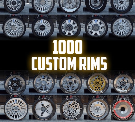 Fivem Custom Wheel Pack: 1000  Rims for Sport, Tuner, SUV (4GB) - Etsy