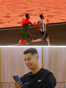 Ronaldo Reacts To Broken Bridge Vs Footballers🥶#football #ronaldo #messi #animation #funny #neymar