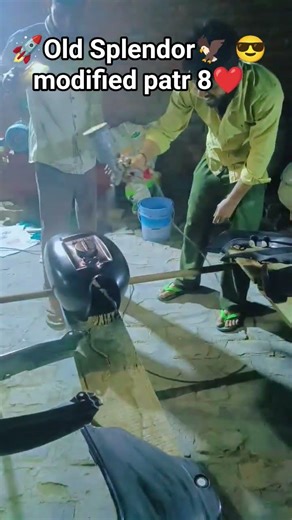 🚀old Splendor paint ❤️ 😎Honda Splendor nu model 🦅convert ols to Gold❤️Splendor #modificition nuw