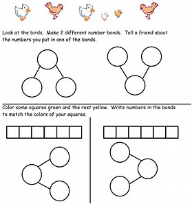 Number Bonds for 6 (solutions, examples, homework, worksheets, lesson plans)