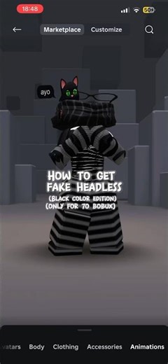How to get headless for only 70 bobux (not fake)