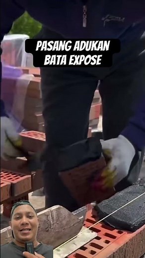Install exposed brick mortar #shorts #diy #craft #carpentry #construction