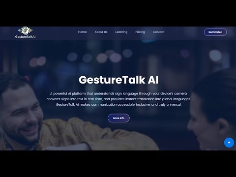 GestureTalkAI - A sign language interpreter & translator