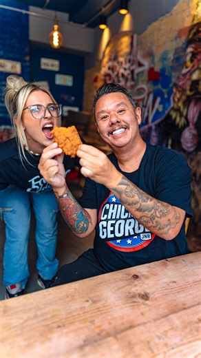 Chicken George Jnr on Instagram: "⚠️ Warning: Our Juicy Chicken may cause unexpected cluckin’ pleasure… handle with care 🍗😏🔥 📍 Hitchin 📍 Bedford 📍 and anywhere that will let me park the truck. #CluckYeah #ChickenGeorgeEats #FoodieUK #UKStreetFood #CrispyChickenGoals #HitchinEats #BedfordEats #HitchinFood #BedfordFood #ChickenForThePeople"