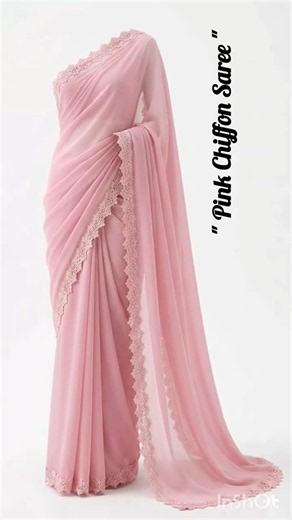 Soft Pink Saree Look 💗 Korean Fashion Inspired Elegant Outfit ✨