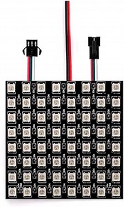 WS2812B RGB LED Digital Individually Addressable Panel Light LED Module Matrix Screen DC5V Controllers Image Video Text Display (1pcs 8x8 Pixels)