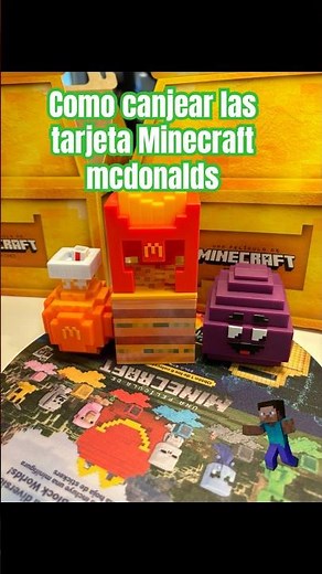 Como canjear las tarjetas de regalo de Minecraft Mcdonalds #minecraft #mcdonalds #cajitafeliz