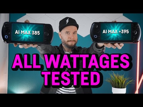 GPD WIN 5 - AI MAX 385 vs. AI MAX+ 395 - All Wattages!