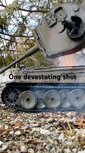 King Tiger One Shot Kill 💥 Tiger I Turret Explosion #Shorts