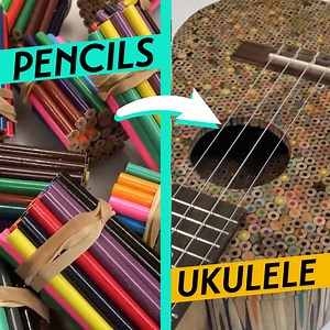 Funky Ukulele Made Using PENCILS?! | Nick Zammeti