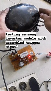 4.5K reactions · 342 shares | testing samsung inverter module with assembled trigger signal. the trigger signal scheme is in the video. hopefully useful thank you. #reels #sorotan #semuaorang #inverter | Wahyu Diyanto | Facebook