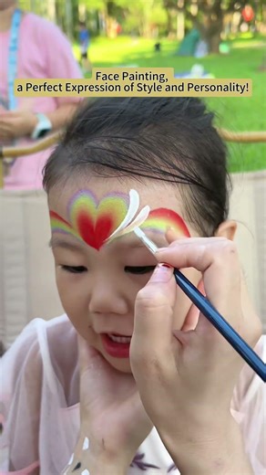 🌸 Beautiful face painting tutorial #art #painting #face painting #face art