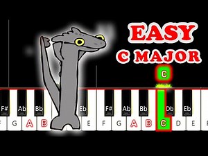 Toothless Dancing MEME | BEGINNER PIANO Tutorial #toothlessdancing #toothlessmeme