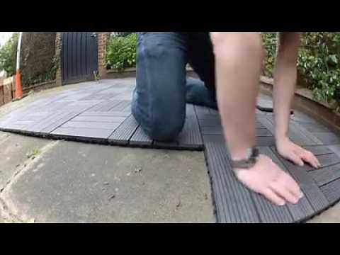 How to install wpc diy floor tiles?