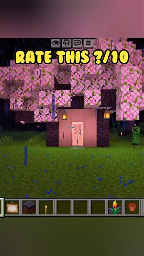 Building Secret Treehouse 🏡 In Minecraft 🔥 #shorts #minecraft #gaming