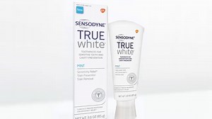 You can have both sensitivity relief and whiter teeth with New Sensodyne® True White® with twice daily brushing. | Sensodyne US