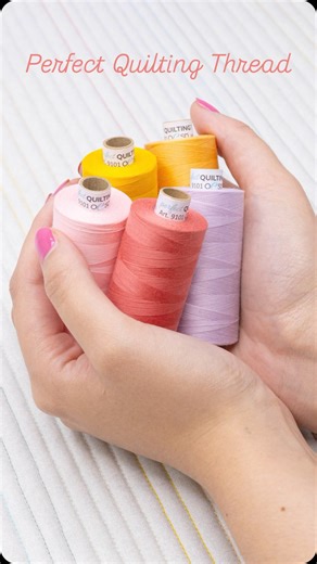 OESD Longarm Quilting on Instagram: "My favorite quilting thread is Perfect Quilting Thread, by OESD and AMANN. It is a 50 wt. cotton-wrapped polyester that has a wonderful matte finish with unbelievable strength. Here I share one of my favorite tips for selecting the right thread color for quilting. And with Perfect Quilting Thread’s 100 colors, you’re sure to find the perfect one for your next project."