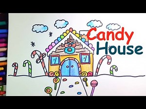 How to draw a candy house | step by step| for beginners
