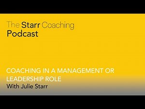 How does coaching work in management or leadership role?