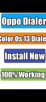 Oppo Dialer Color Os 13 Install Now | With Call Recording