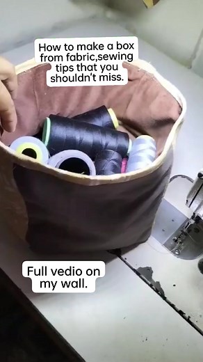 How to make a box from fabri,sewing tips and tricks for beginners that you shouldn't miss. #sewingtutorialsforbeginners #sewingtipsforbeginners #sewingtutorial #sewingtips #sewingtipsandtricks #sewing #sewingproject #reelsfb #reelsvideo #reelsviral #reels2023 #reelsph | Gedelyn Tampos Monarba