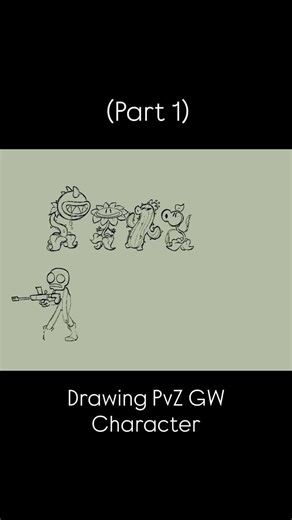 Drawing PvZ GW Characters (Part 1) #drawing #pvz #pvzgw #pvzart #draw #plants #zombie