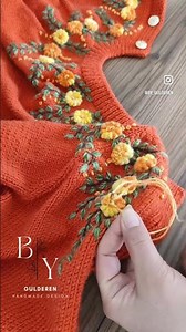 Embroidery cardigan #knitted #handmade #crochet #crochetlove #style #fashion #craft #diy #yarn #art